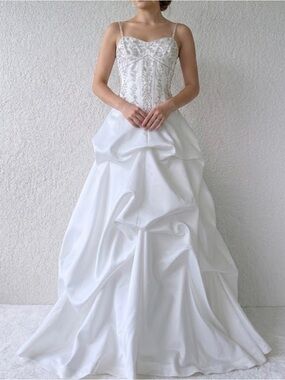 Ivory Beaded Corset Bodice Wedding Dress